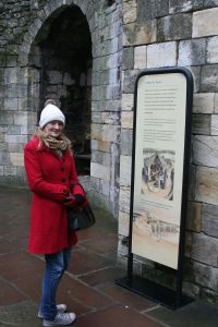 Me and an information board inside the tower.
